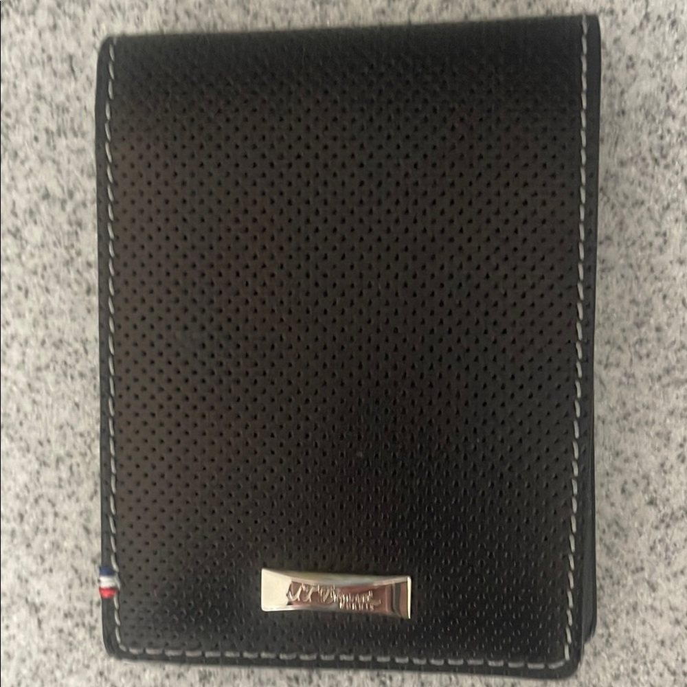 S.T DuPont Black Leather Wallet